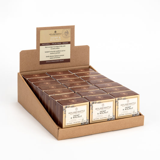 Hemp & Walnut Boxed Soap Bar 45g (21 pack)