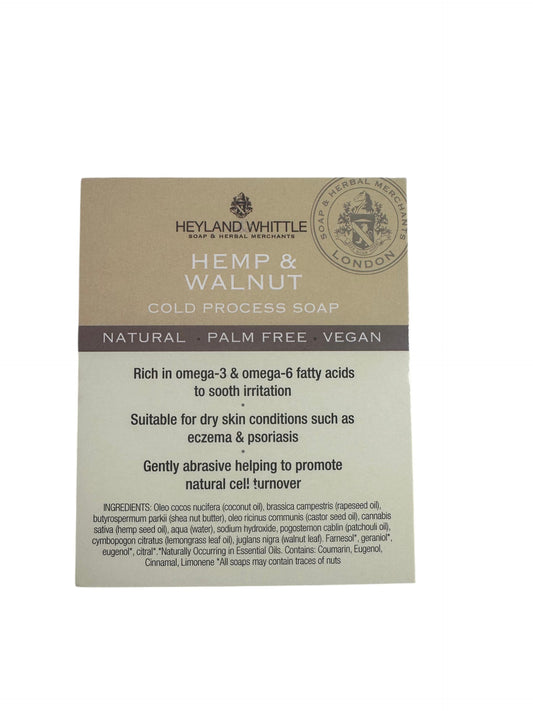 Hemp & Walnut Soap Brick Card