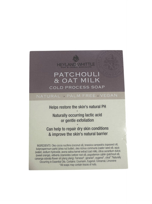 Patchouli & Goats' Milk Soap Brick Card