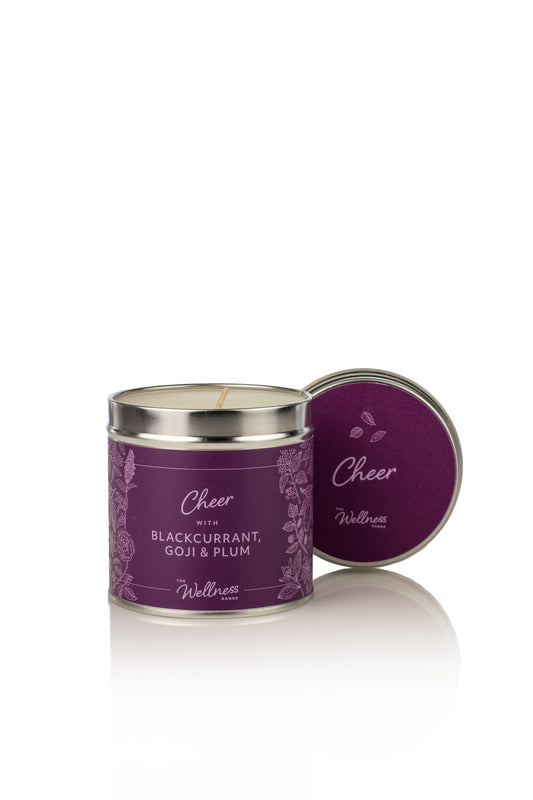 Cheer Wellness Candle with Blackcurrant, Goji & Plum