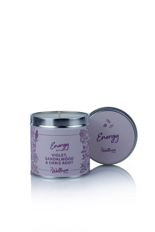 Energy Wellness Candle with Violet, Sandalwood & Orris Root