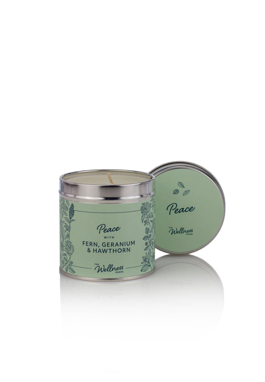 Peace Wellness Candle with Fern, Geranium & Hawthorn