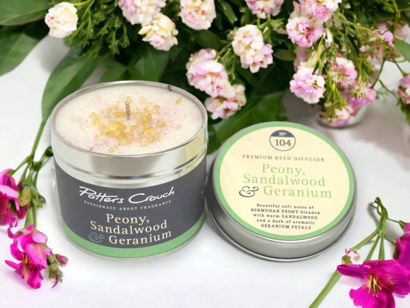 Peony Sandalwood Geranium Candle