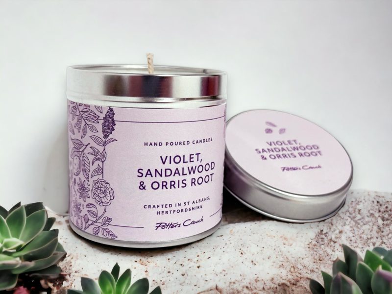 Violet Sandalwood Orris Root Candle