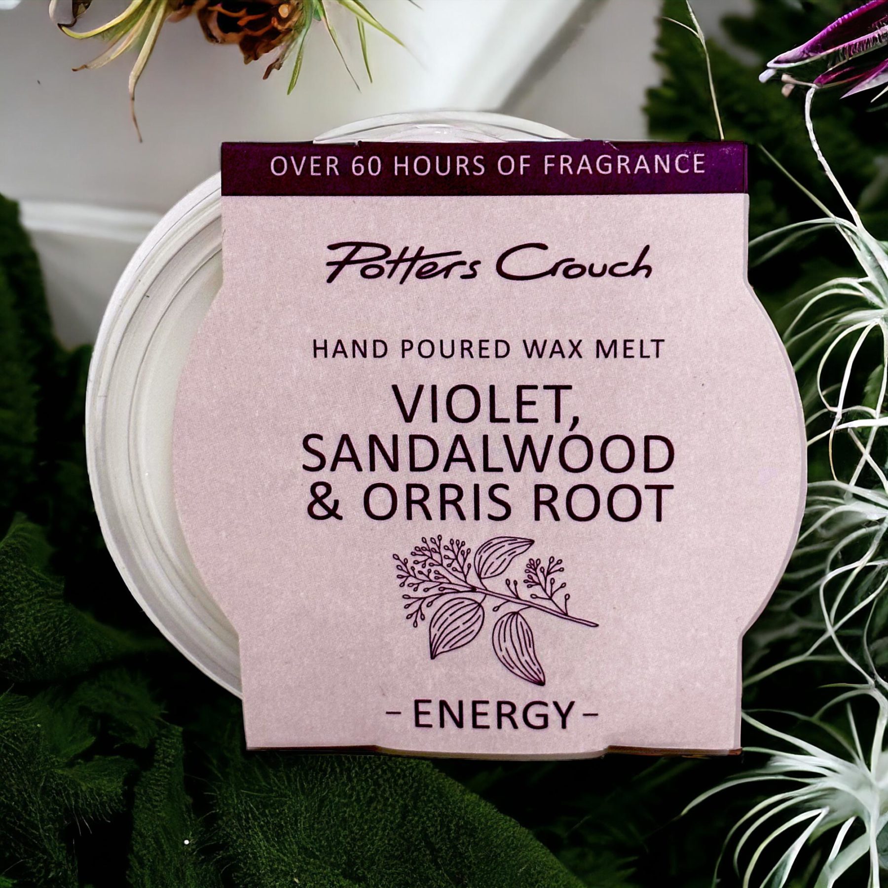 Violet Sandalwood Orris Root Melt Pott