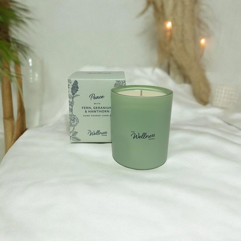 Peace-Wellness-Glass-Candle-Fern-Geranium-Hawthorn-POT-GLA-083