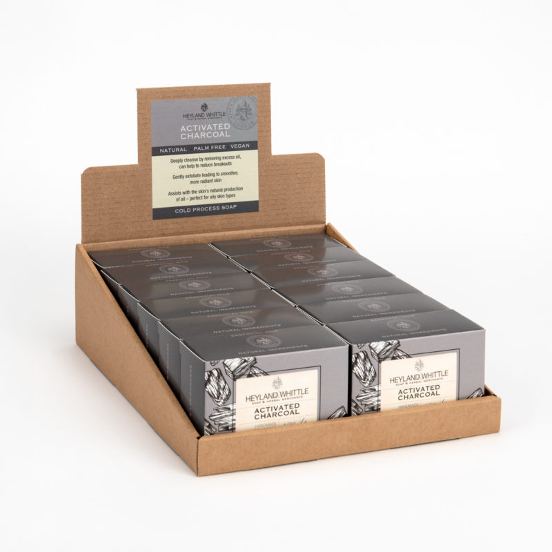 Activated Charcoal Boxed Soap Bar 120g (12 Pack)