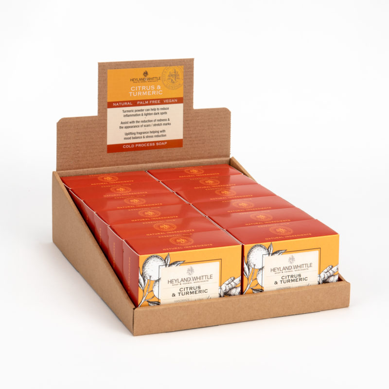 Citrus & Turmeric Boxed Soap Bar 120g (12 Pack)