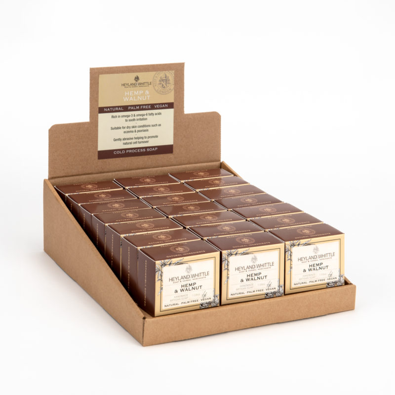 Hemp & Walnut Boxed Soap Bar 45g (21 pack)
