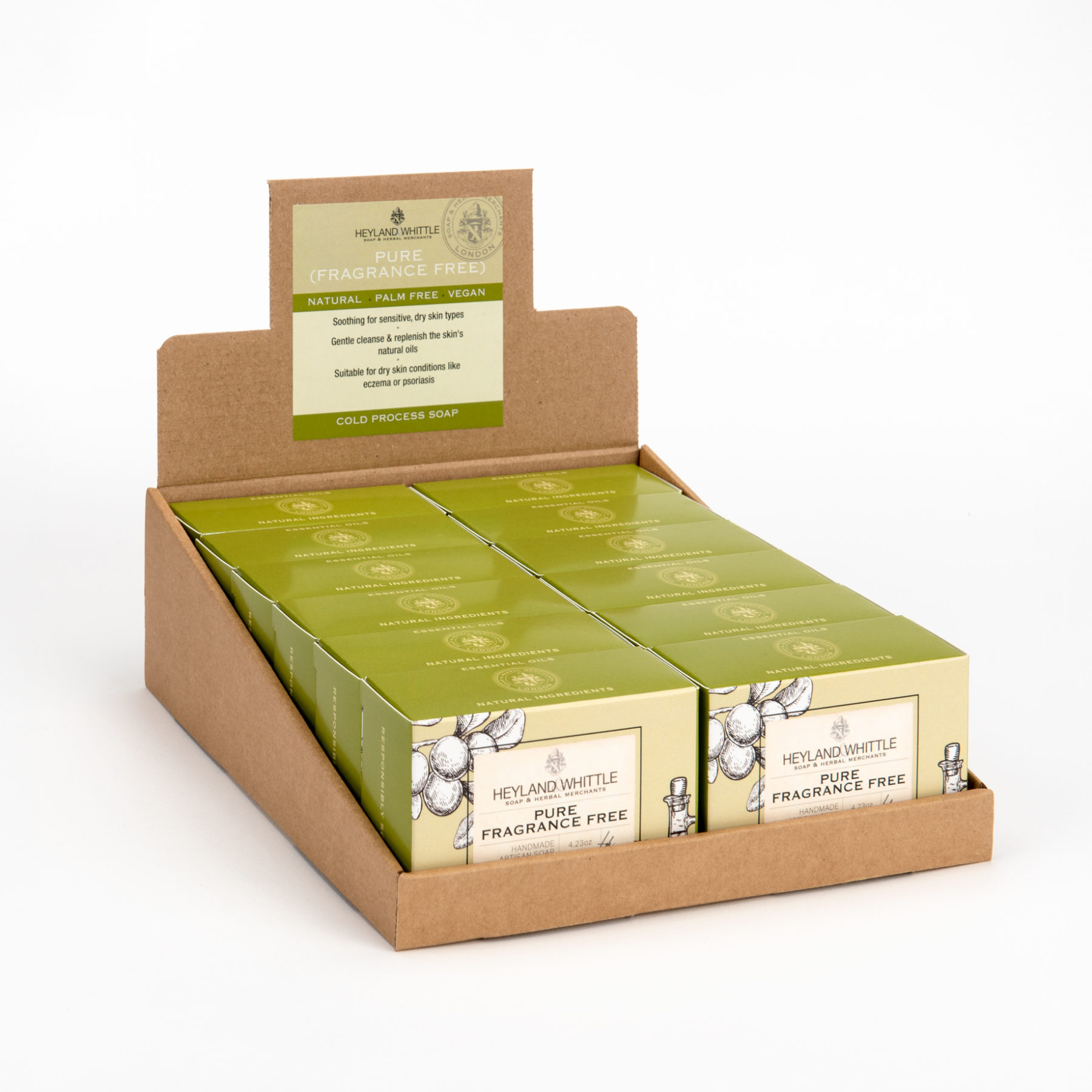 Pure Fragrance Free Boxed Soap Bar 120g (12 Pack)