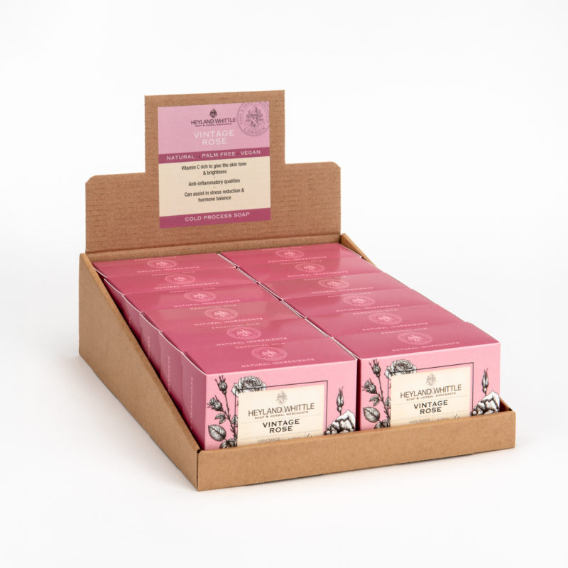 Vintage Rose Boxed Soap Bar 120g (12 Pack)