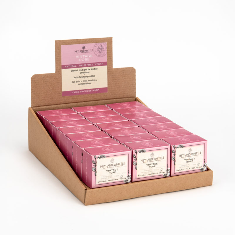 Vintage Rose Boxed Soap Bar 45g (21 Pack)