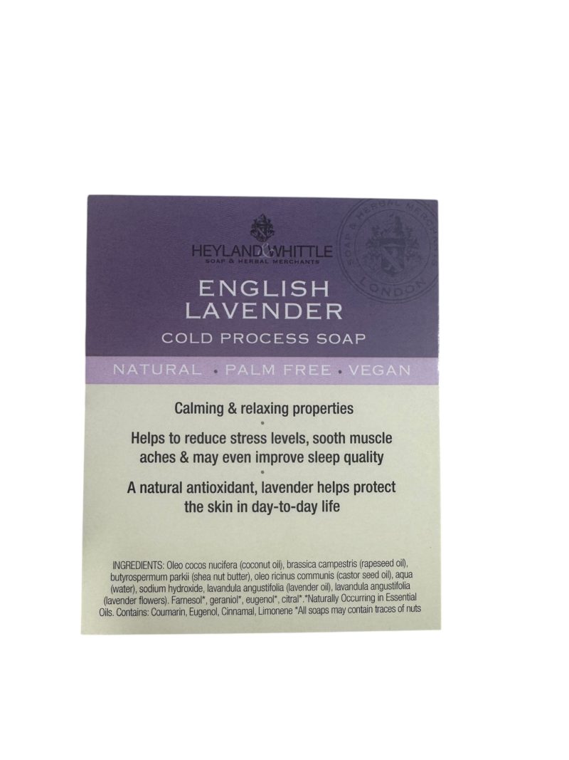 English Lavender Soap Brick Card