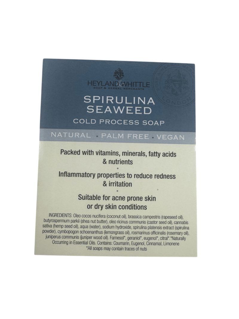 Spirulina Seaweed Soap Brick Card