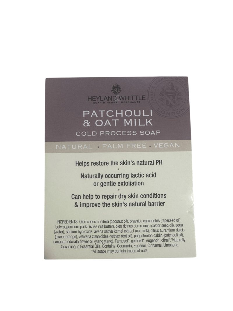 Patchouli & Goats' Milk Soap Brick Card