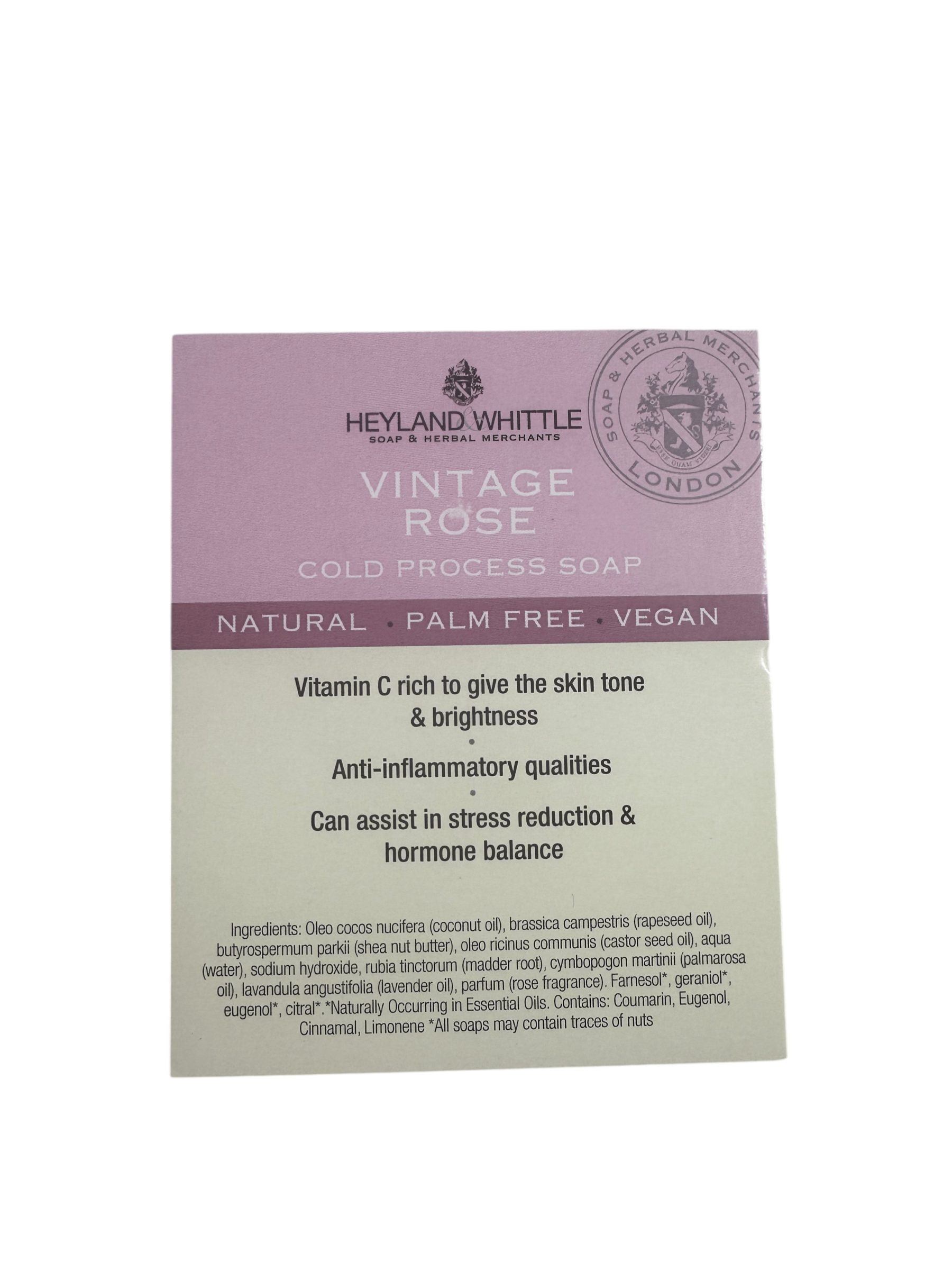 Vintage Rose Soap Brick Card