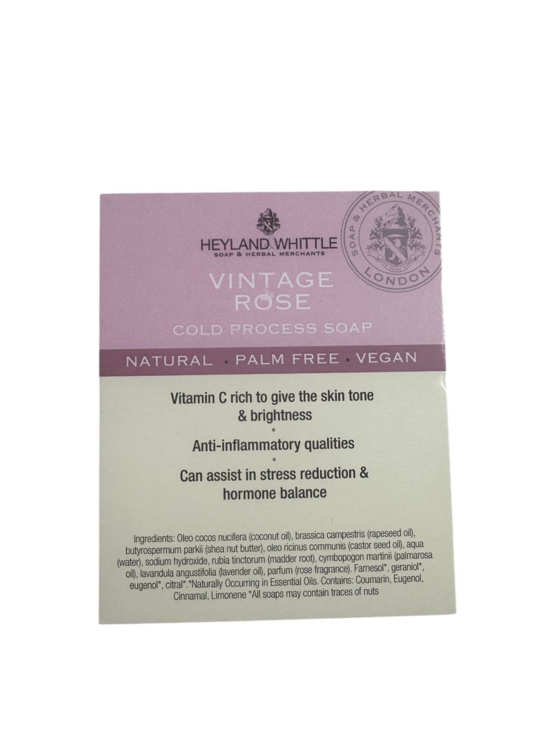 Vintage Rose Soap Brick Card